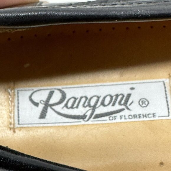 Rangoni Black Leather Slip on Loafer Shoes US Size 8.5 - Picture 13 of 15
